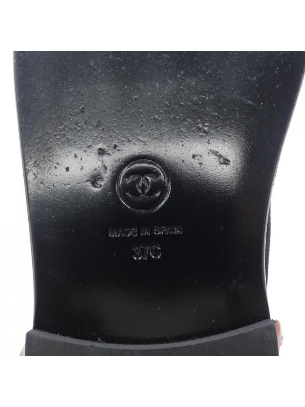 Chanel Moccasins Shoes Suede Black - Picture 6 of 7